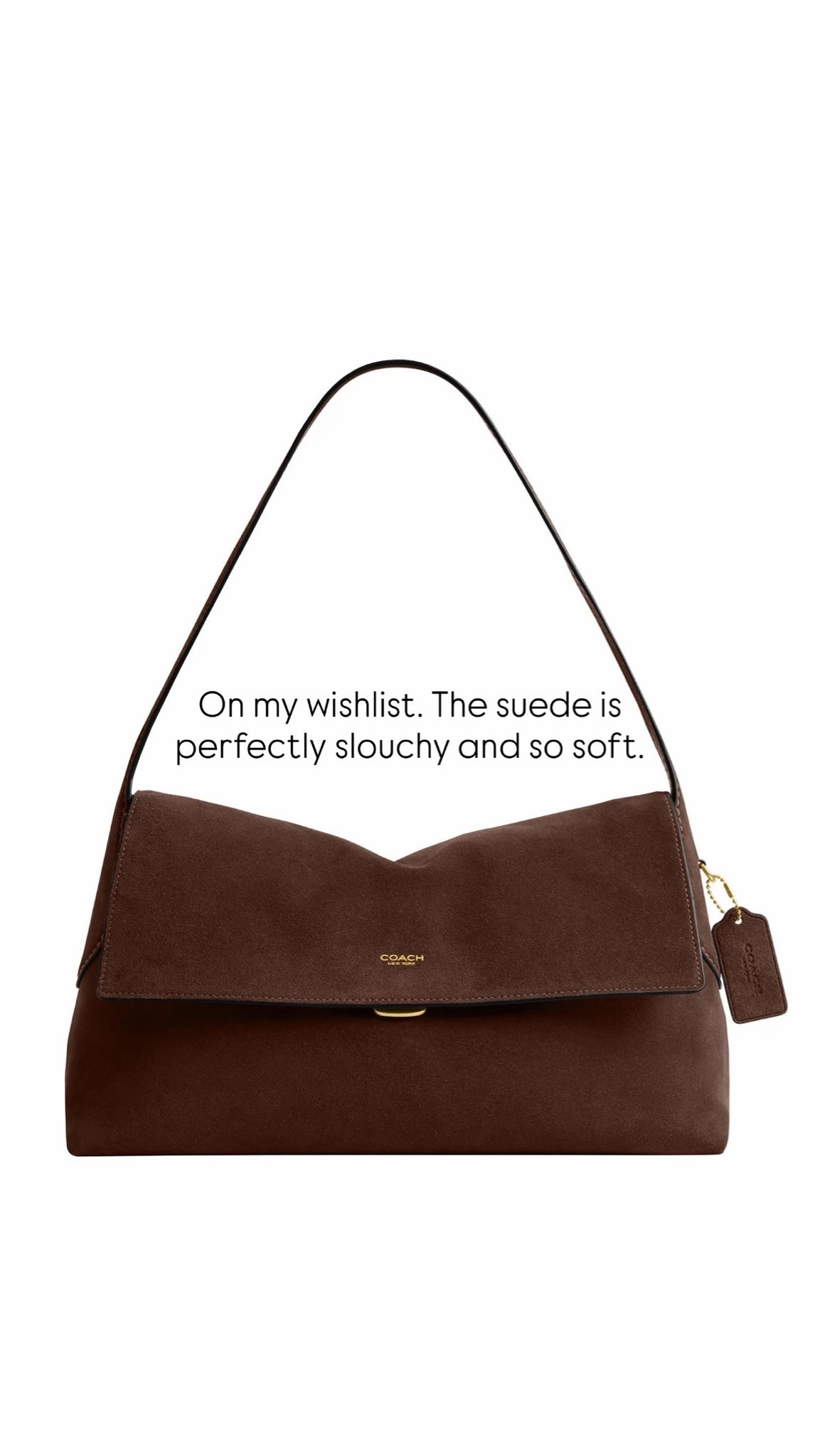 I have seen it in person and it’s SO good! The suede is soft and it’s perfectly slouchy. Also, a great size. This new chocolate color is perfect.

#LTKWorkwear #LTKTravel #LTKOver40