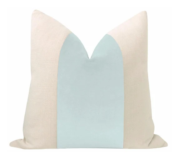 Panel : Classic Velvet // Spa Blue COVER ONLY  Color Block  | Etsy | Etsy (US)