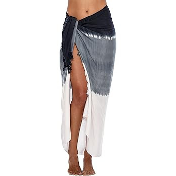 SHU-SHI Sarong Wraps For Women Beach Cover Up Skirt Swimsuit Wrap Pareo Coverups Ombre Tie Dye | Amazon (US)