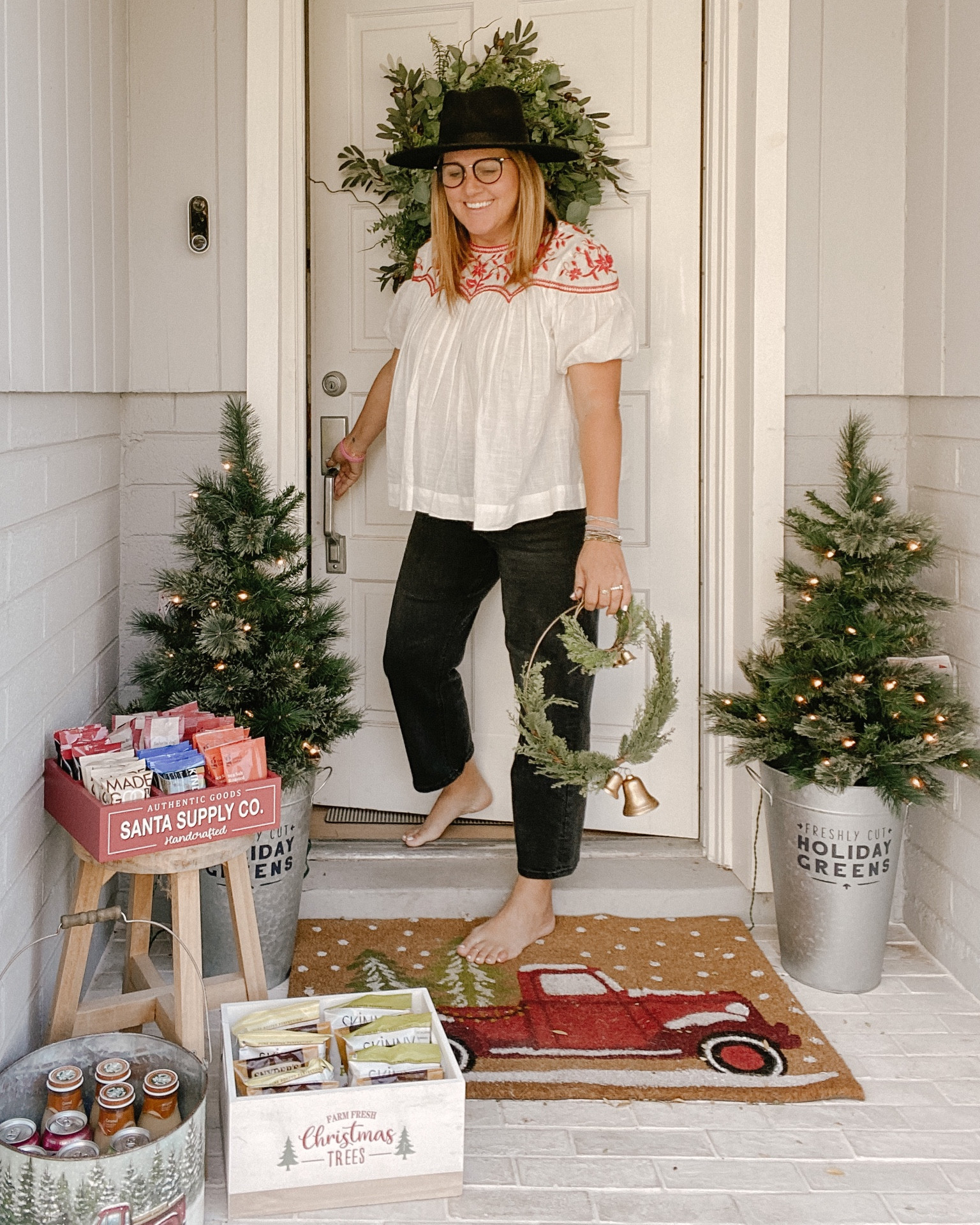 Don't forget to thank you delivery drivers.  Here's a few things we leave out for them as they make their way around town with all our packages for the holidays!

#LTKSeasonal #LTKhome #LTKfamily