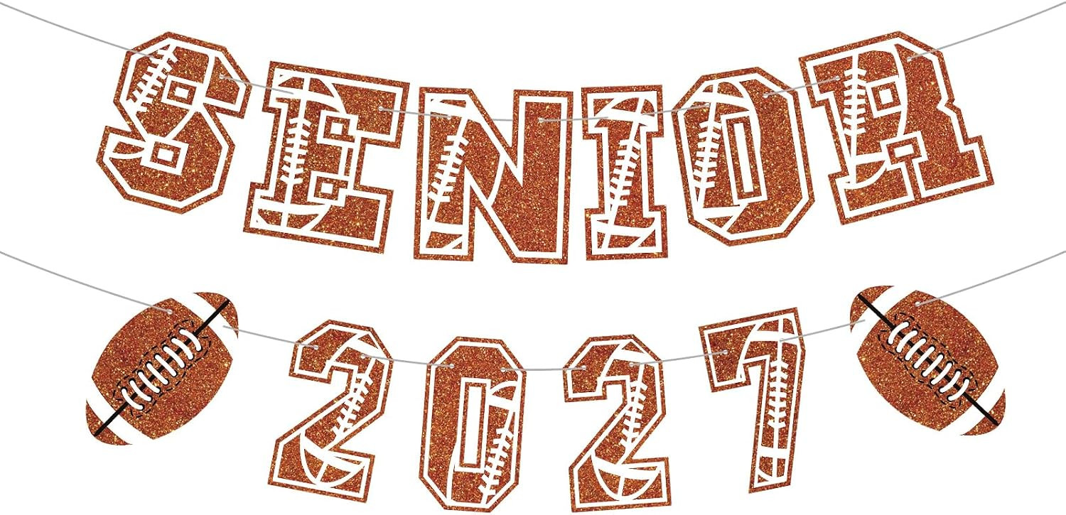 Fuyoooo Football Graduation Party Decorations Senior 2027 Graduation Banner | Amazon (US)