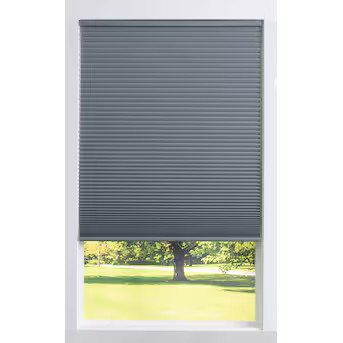 allen + roth 35-in x 64-in Gray Blackout Cordless Cellular Shade | Lowe's