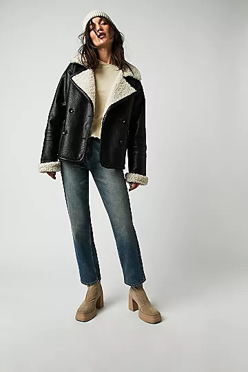 Kaja Vegan Bonded Peacoat | Free People (Global - UK&FR Excluded)