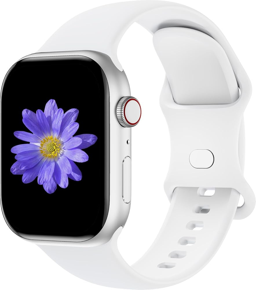 Sport Bands Compatible with Apple Watch 42mm 44mm 45mm 46mm 41mm 38mm 40mm 49mm for Women Men, So... | Amazon (US)