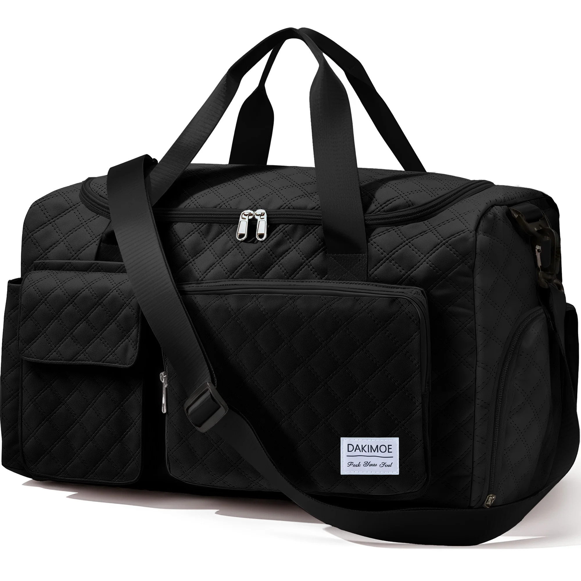 DAKIMOE Travel Duffle Bag for Women Men, Weekender Overnight Bags Carry on Gym Bag with Wet Pocke... | Walmart (US)