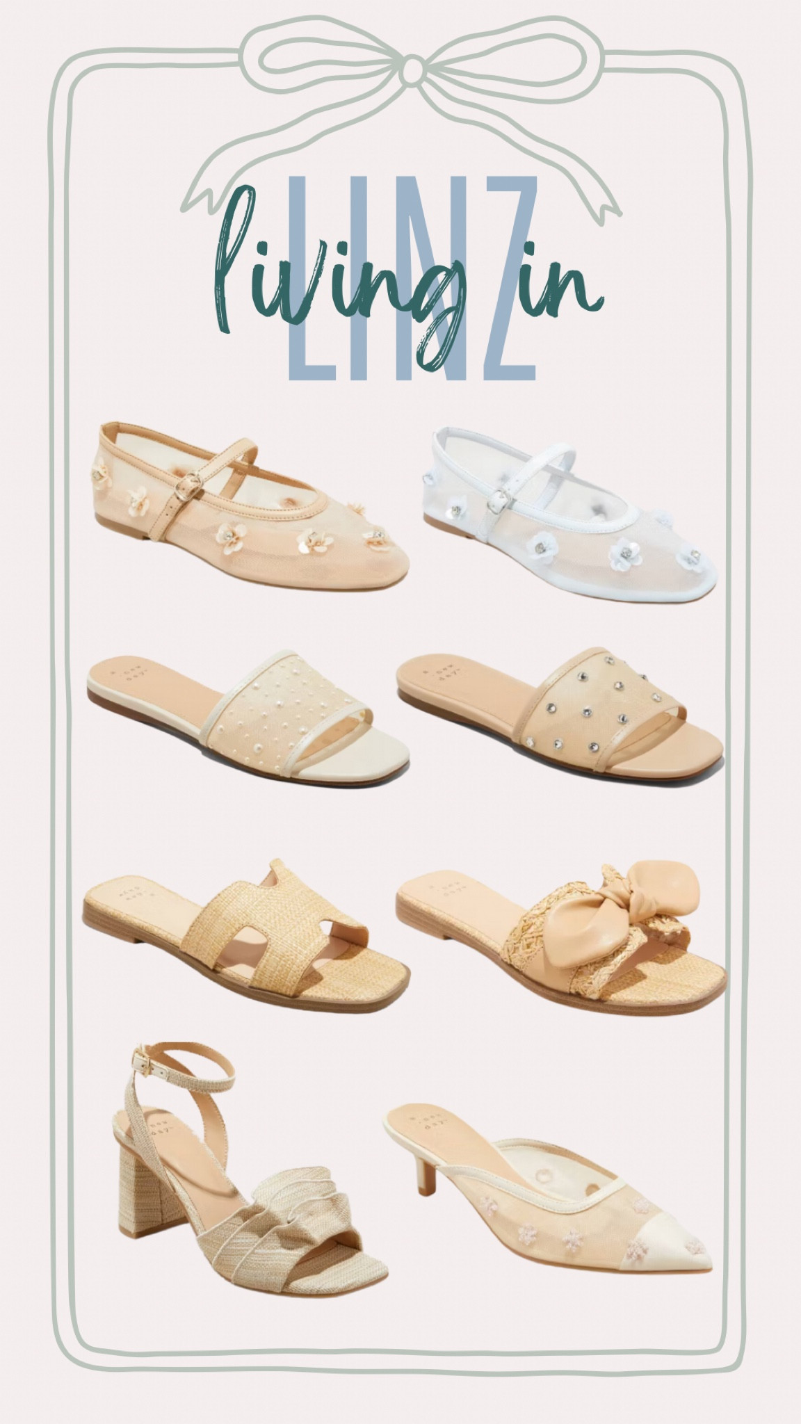 Target new arrivals for spring are so good! The shoes are unbelievable! 

Target, Target style, Target new arrivals, Target shoes, women’s shoes, slides, women’s flats, women’s slides, raffia sandals, embellished shoes, ballet flats, sheer flats, trendy shoes. Spring shoes, bow sandals 

#LTKFindsUnder50 #LTKShoeCrush #LTKStyleTip