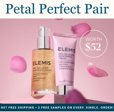 Buy 1 Elemis rose serum get 1 pro collagen rose marine cream code roses 

#LTKsalealert #LTKover40 #LTKbeauty