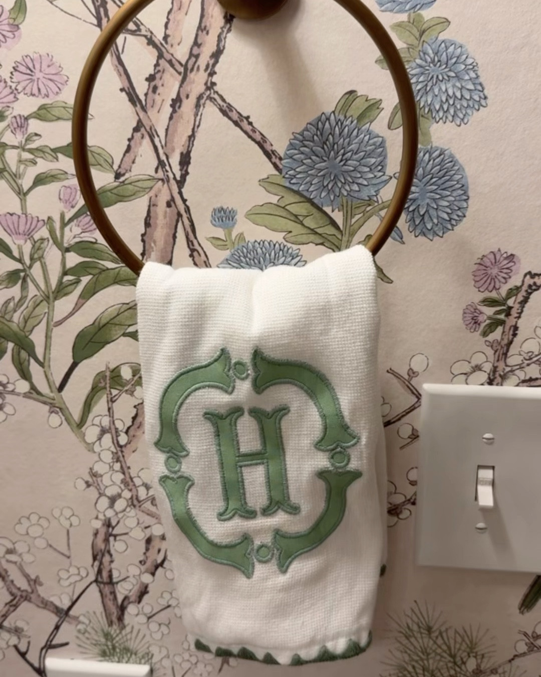 The bathroom of my dreams - obsessed with the wallpaper and all the little details that came together 

#LTKHome
