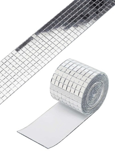 1roll Mosaic Mirror Surface Glass Sticker | SHEIN