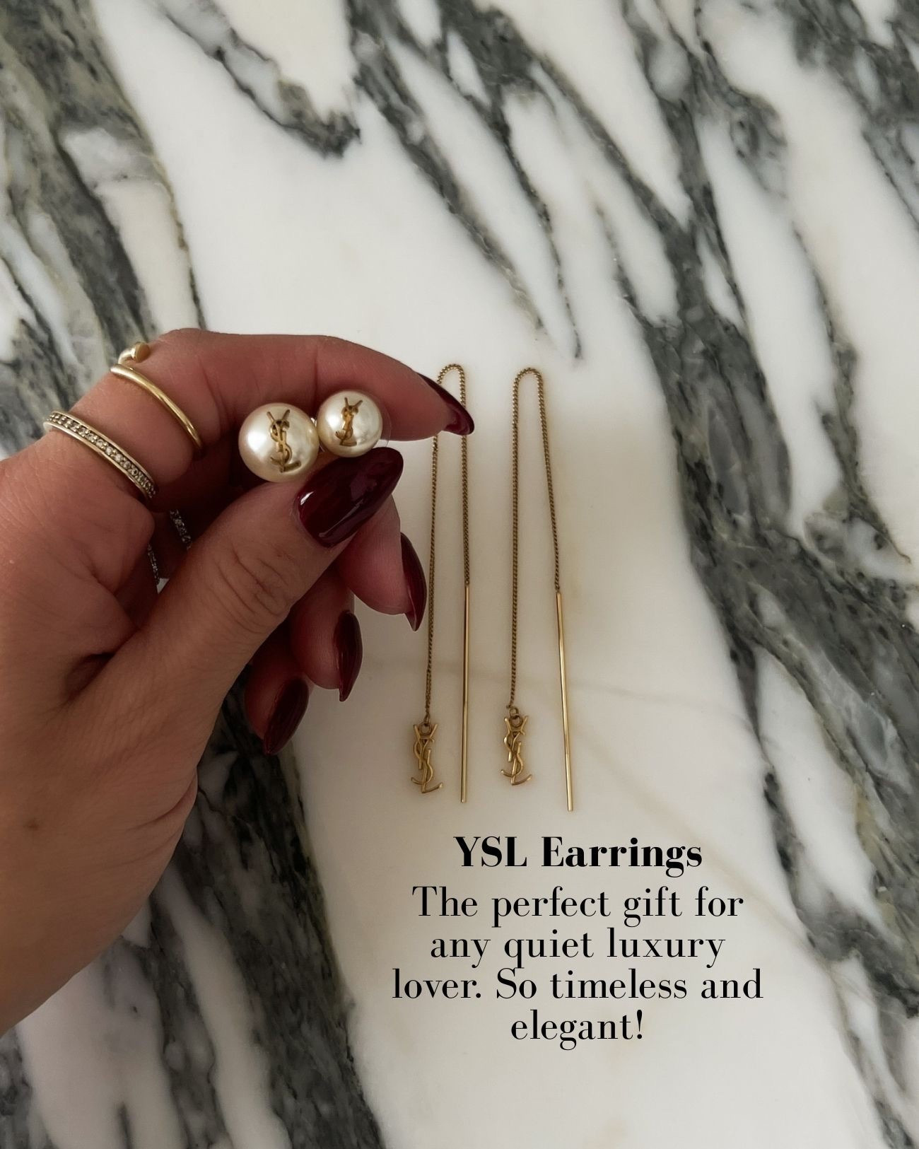 Saint Laurent pearl earrings on sale
The perfect luxe holiday gift 

#LTKHoliday #LTKSaleAlert #LTKGiftGuide