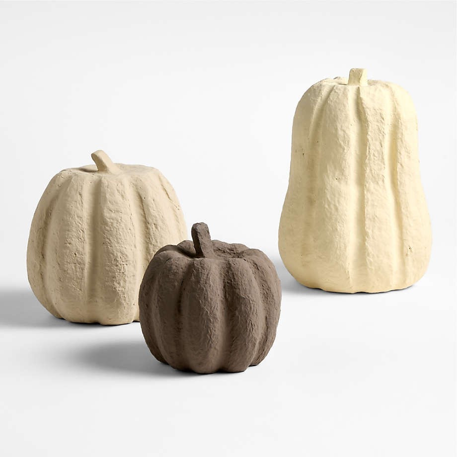 Paper mache pumpkins 🍂