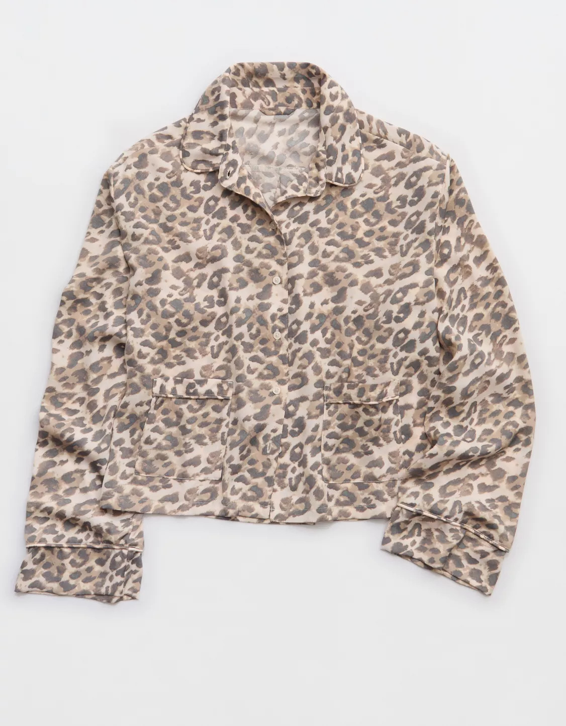 Aerie Satin Long Sleeve Top | Aerie