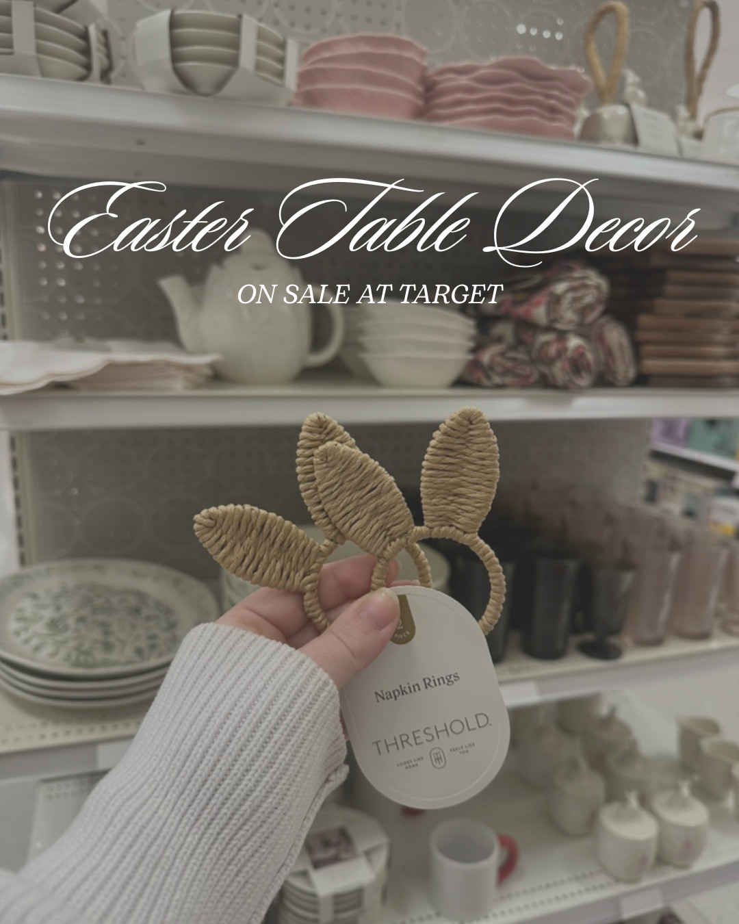 All Threshold Spring & Easter Decor is ON SALE at Target right now! So many cute and classic items I'll be adding to my own hosting closet! 

 #LTKSeasonal #LTKHome #LTKSaleAlert