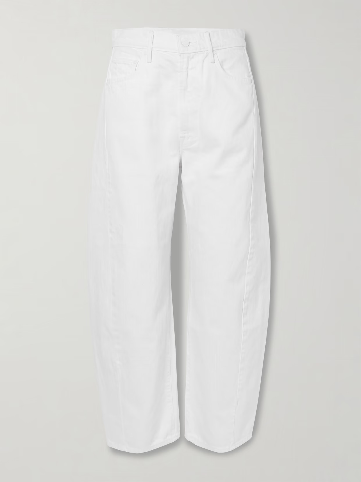 Mother - The Full-pipe Ankle Mid-rise Wide-leg Jeans - White | NET-A-PORTER (UK & EU)