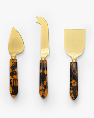 Tortoise Cheese Knives in Gift Box (Set of 3) | McGee & Co. (US)