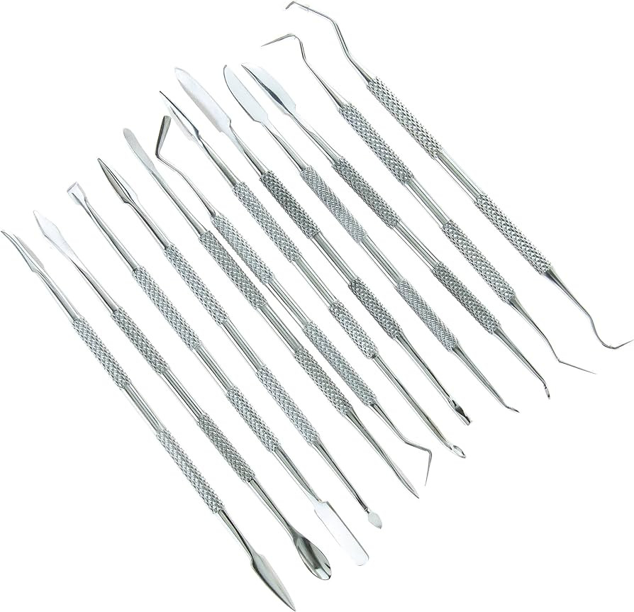 SE 12-Piece Stainless Steel Wax Carvers Set - DD312 | Amazon (US)