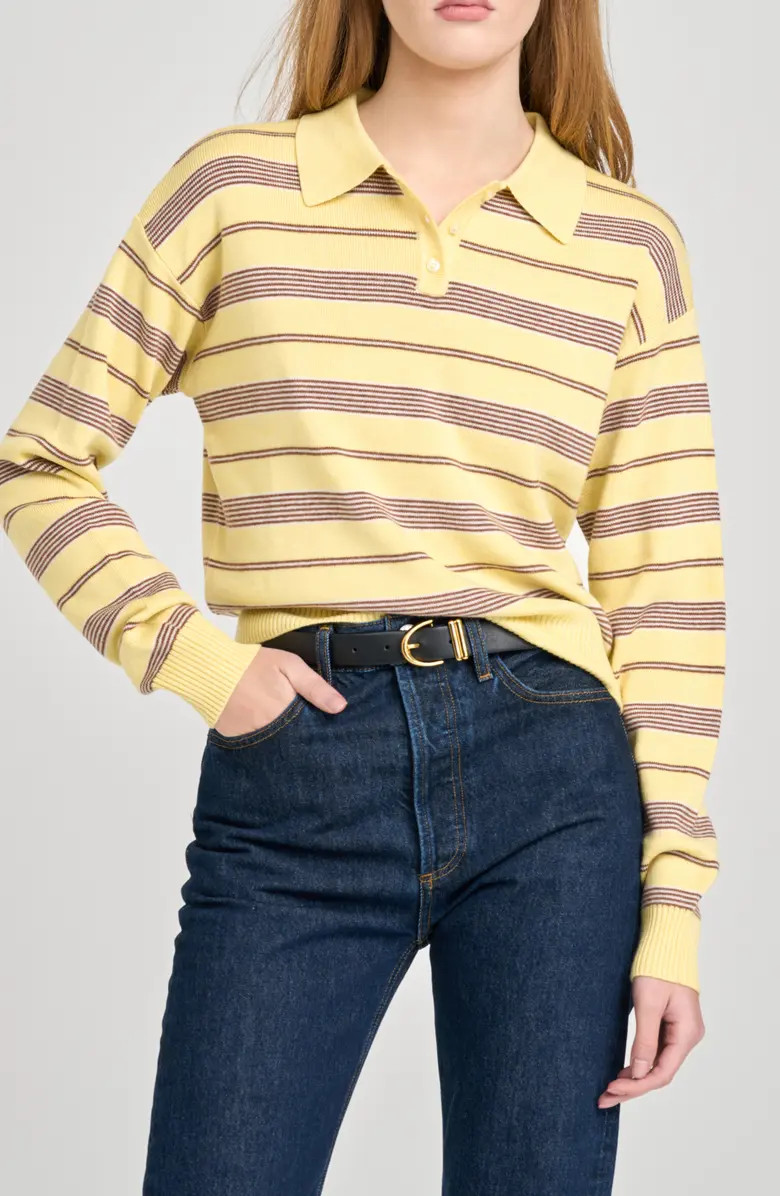 Carter Stripe Polo Sweater | Nordstrom
