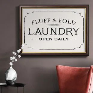 Fluff & Fold I - Picture Frame Print on Canvas | Wayfair North America
