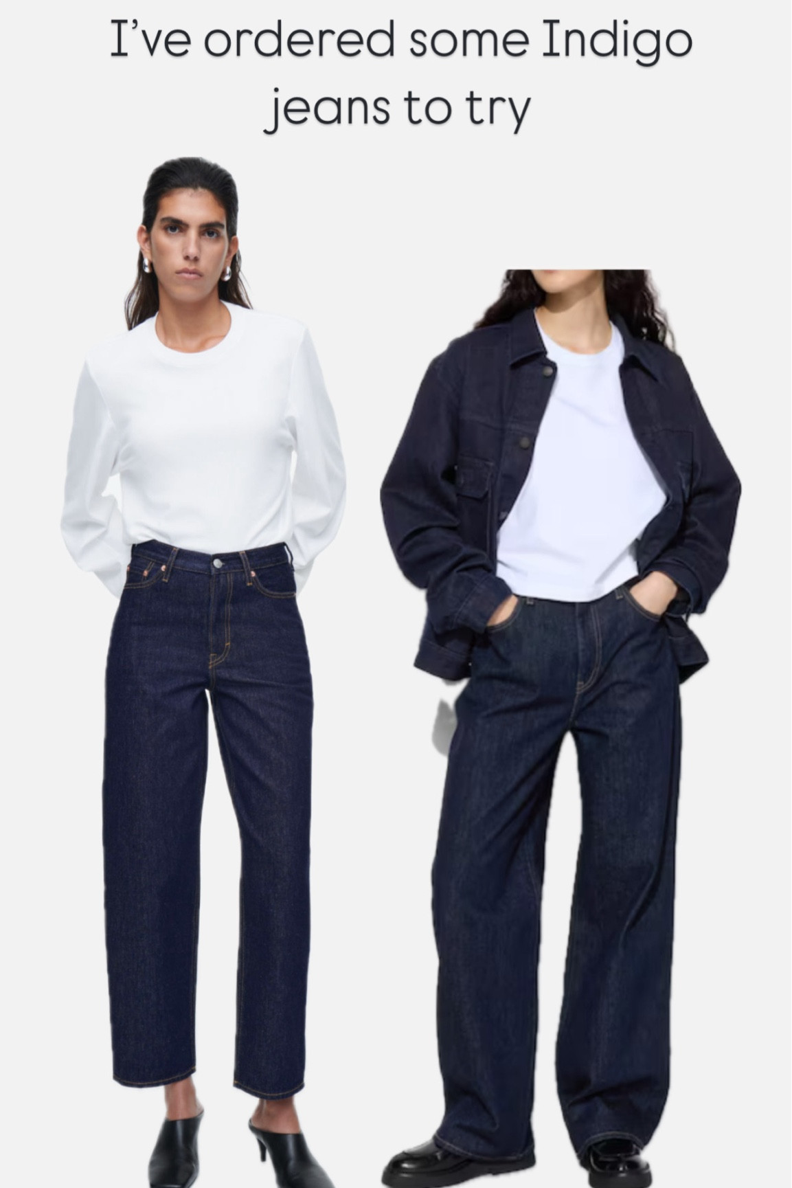 Indigo jeans 

#LTKeurope #LTKstyletip #LTKover50style