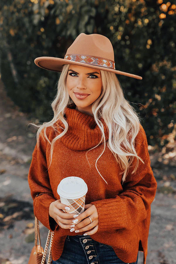 Incredible Love Felt Fedora In Chocolate | Impressions Online Boutique