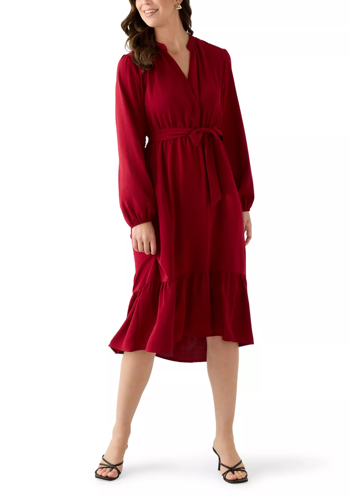Women's Long Sleeve Airflow Midi Dress | Belk