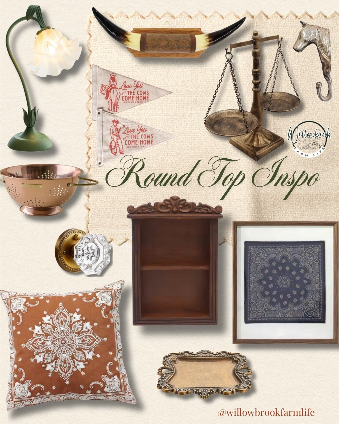 If you can’t make it to Round Top, here’s some fun western, vintage inspired pieces to add to your home! 

#LTKdayinmylife #LTKHome #LTKU