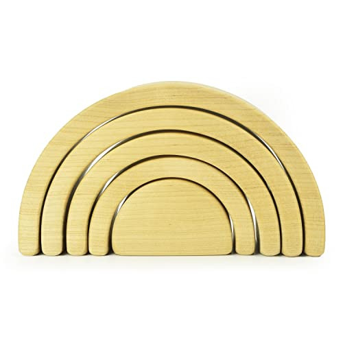 Stacking Rainbow 5pcs Stacking toys for toddlers 3-5 Montessori toys Rainbow stacker toy Stacking... | Amazon (US)