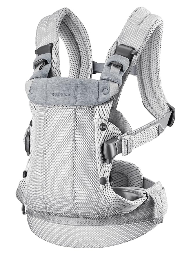 BabyBjörn Baby Carrier Harmony, 3D Mesh, Silver,1 Count (Pack of 1) | Amazon (US)