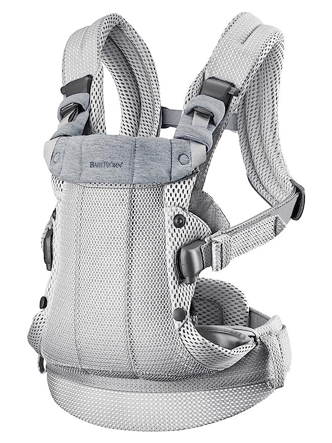 BabyBjörn Baby Carrier Harmony, 3D Mesh, Silver,1 Count (Pack of 1) | Amazon (US)