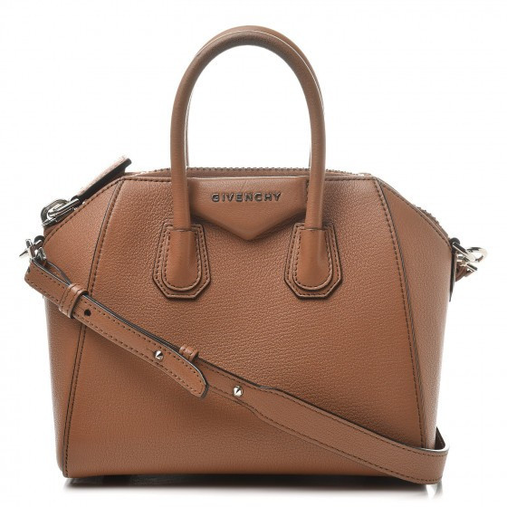 GIVENCHY Sugar Goatskin Mini Antigona Caramel | Fashionphile
