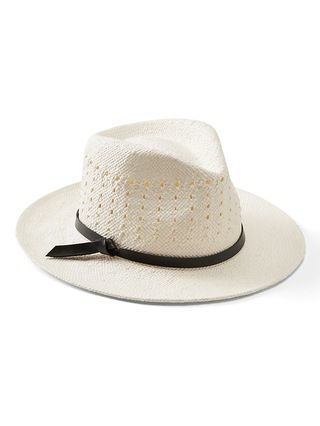 Banana Republic Womens Open Weave Panama Hat Bone Size L/XL | Banana Republic US