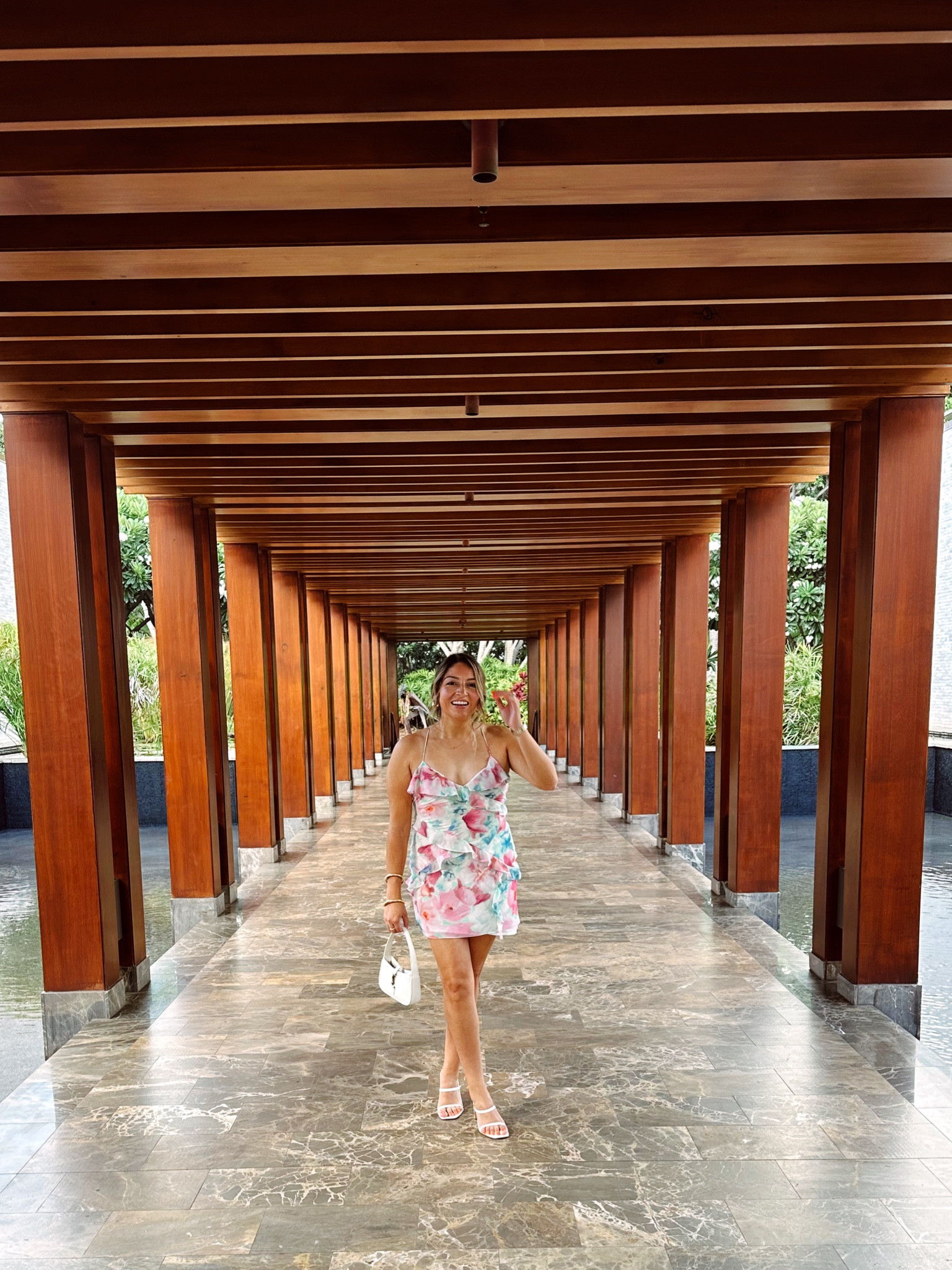 floral ruffle mini dress is from zara! 🌸

#LTKTravel