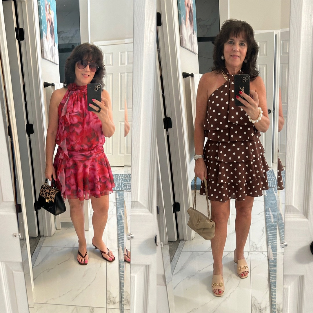 Summer dress days are my favorite!! Both of these looks are cute, classy, and so easy to wear. The floral one feels fun and bright, and the polka dot one is simple and pretty. Which one is your favorite? Always be confident 💕
#datenightoutfit #summerdress #summerstyle #weddinggueststyle #eventstyle

#LTKgrwm #LTKWedding #LTKMidsize