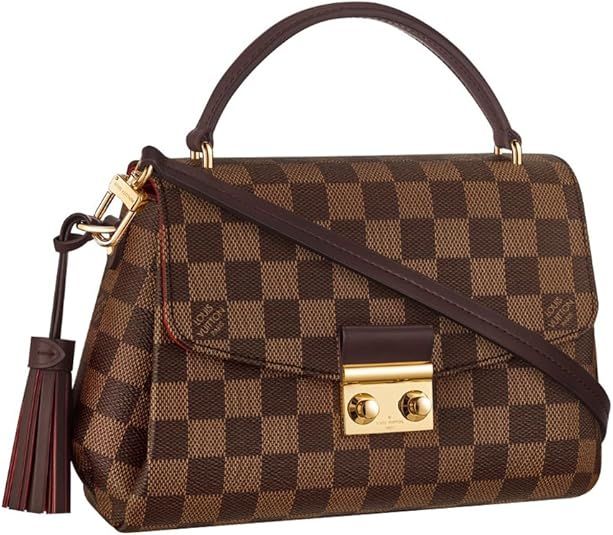 Louis Vuitton Damier Ebene Canvas Croisette Hand Carry Shoulder Handbag Article:N53000 Made in Fr... | Amazon (US)