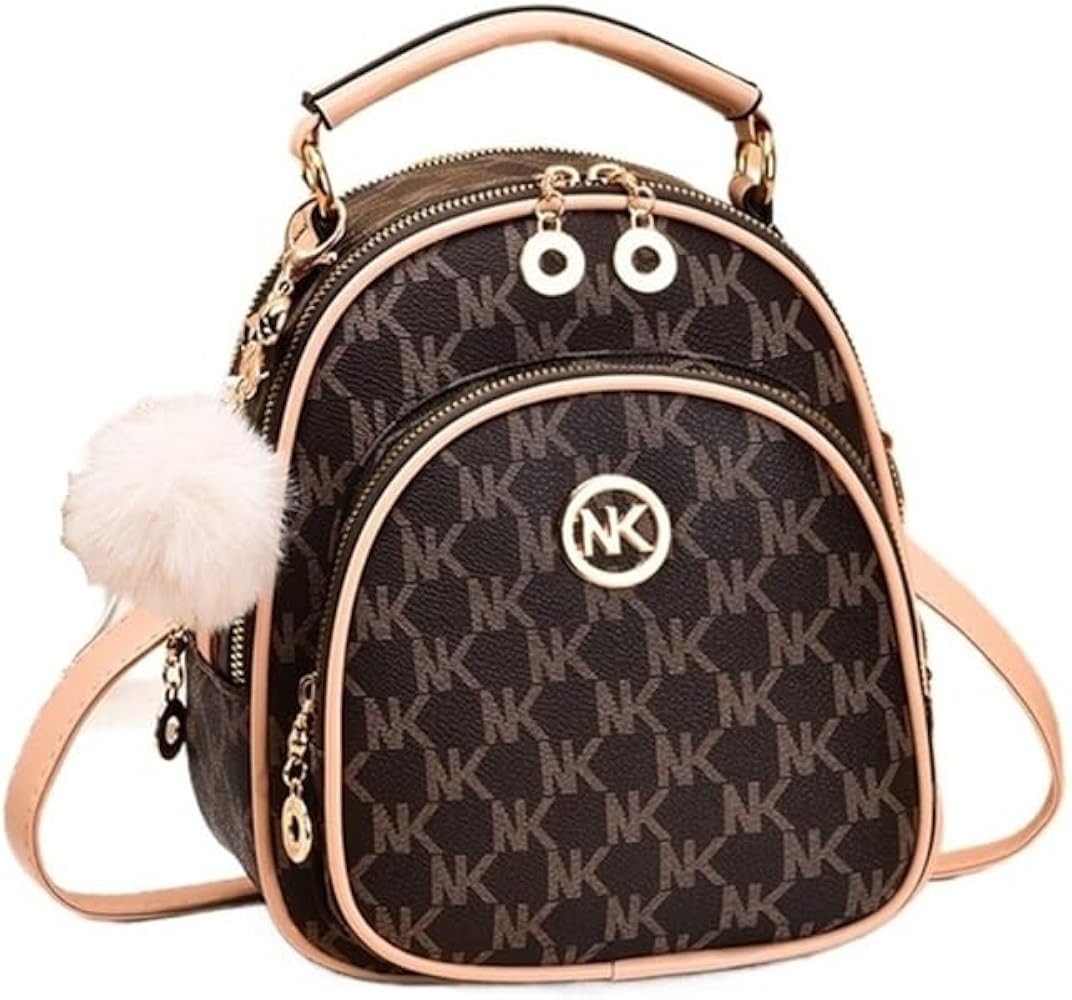 Zippered leather backpack, stylish and unique shoulder bag, a versatile and niche women's commute... | Amazon (US)