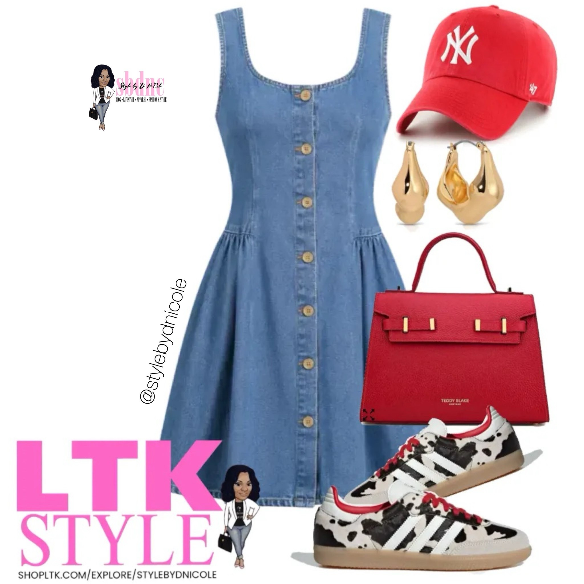 To be cute and on point in red and denim!

#LTKootd #LTKMidsize #LTKSeasonal