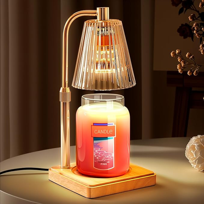 Marycele Candle Warmer Lamp with Timer for Yankee Candles, Adjustable Height Wax Melt Warmer, Bir... | Amazon (US)