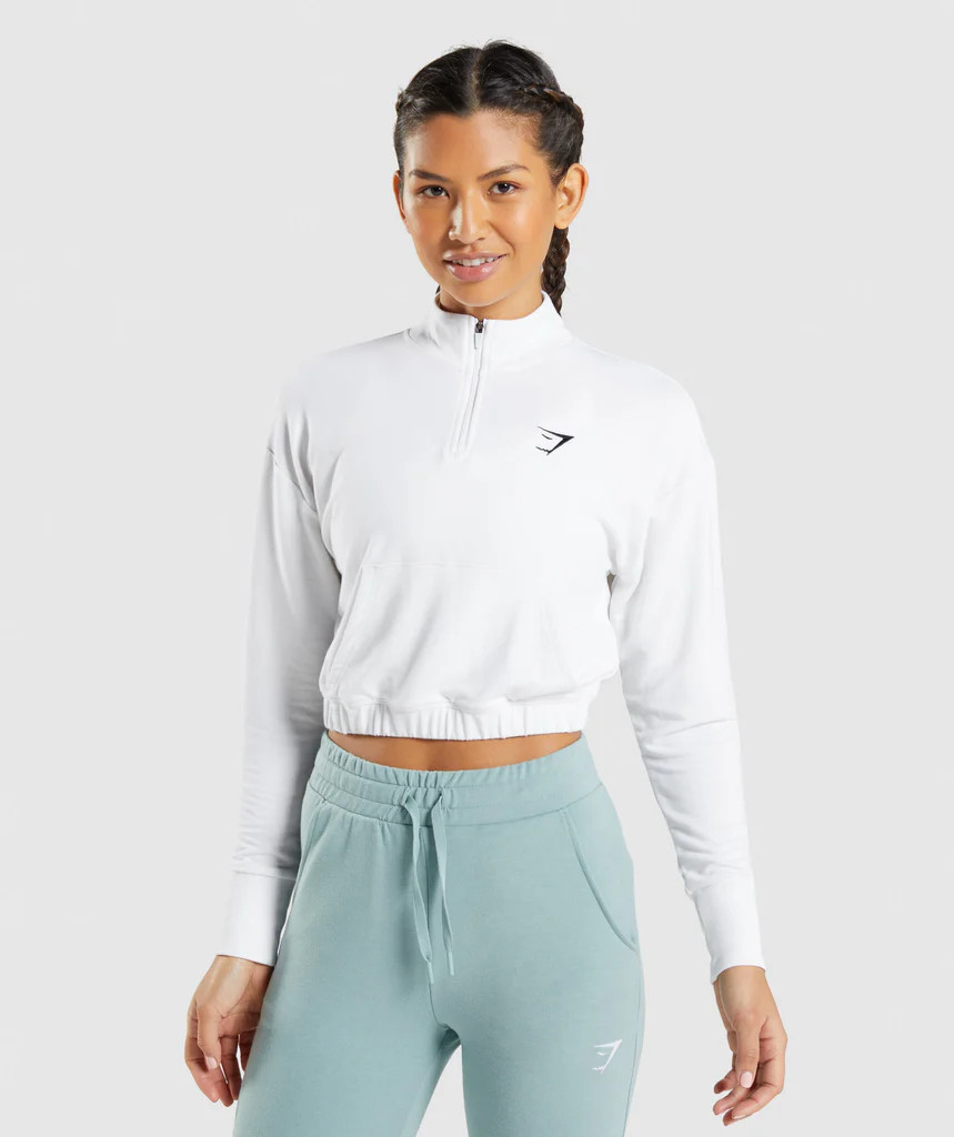 Gymshark Training Pippa Pullover - White | Gymshark (Global)