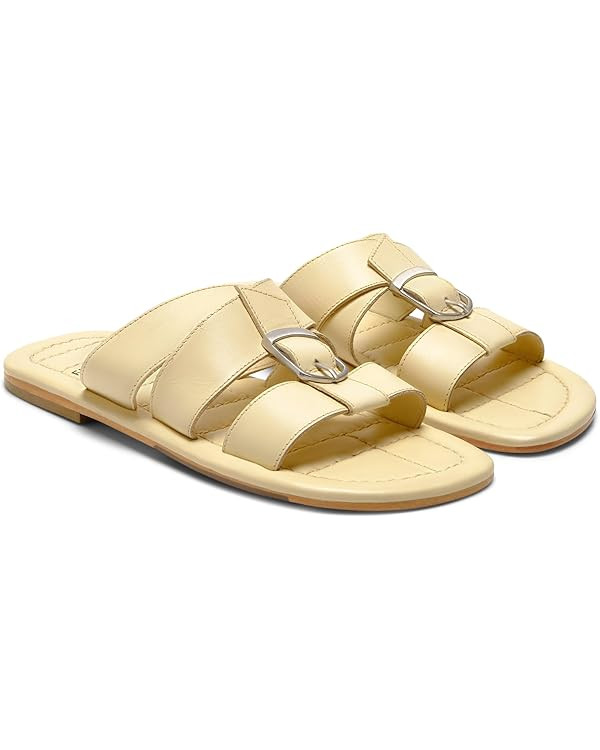 Women's Sloan Buckle Sandal, Buttermilk, 7.5 | Amazon (US)
