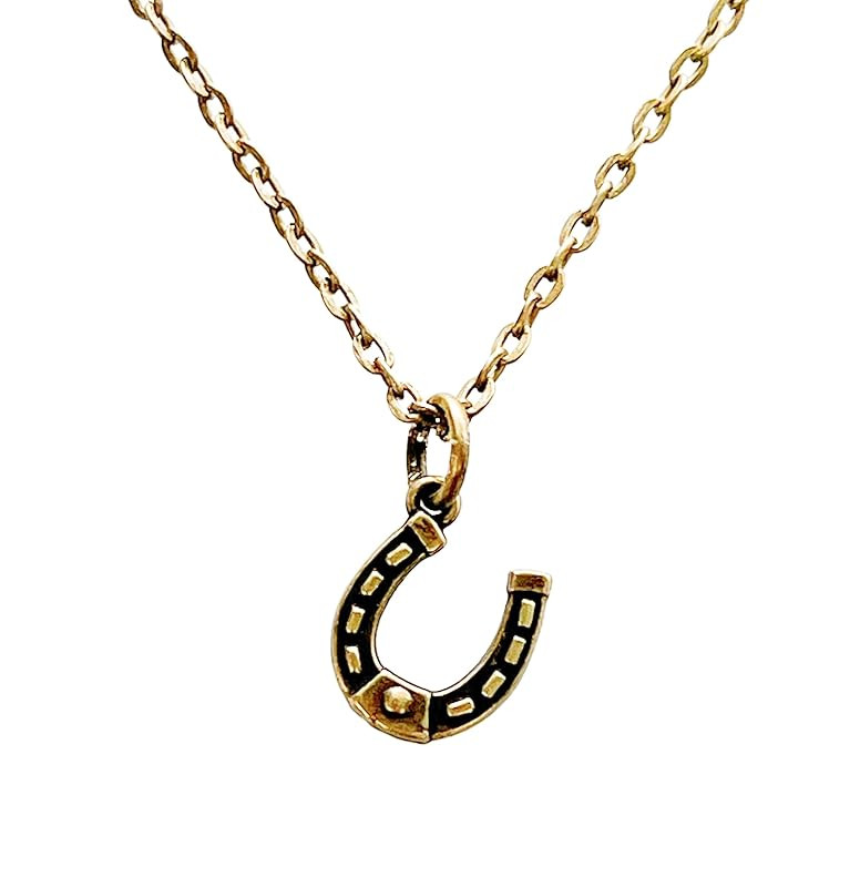Horseshoe pendant horseshoe dainty necklace minimalist jewelry for woman | Amazon (US)