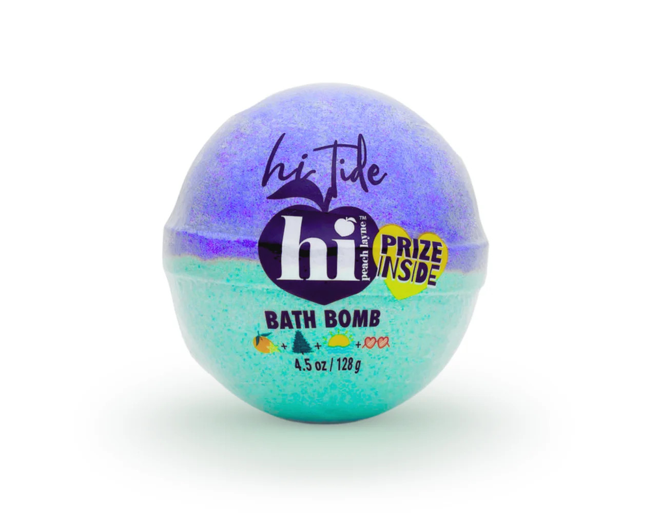 Hi Peach Layne Hi Tide, Periwinkle and Turquoise Clean Beauty Bath Bomb with Prize, 4.5oz | Walmart (US)