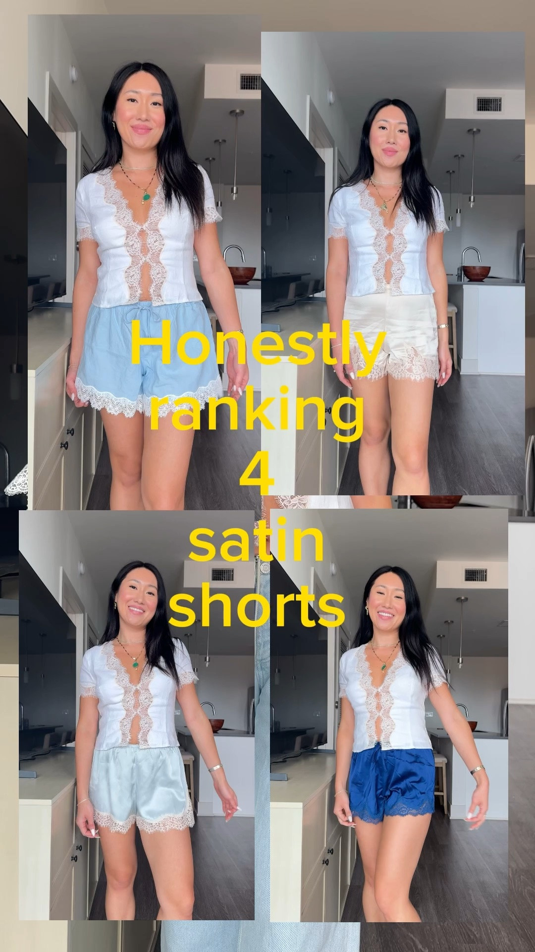 Honestly ranking 4 satin shorts to find the best one for the summer

#LTKxAbercrombie #LTKootd #LTKSeasonal