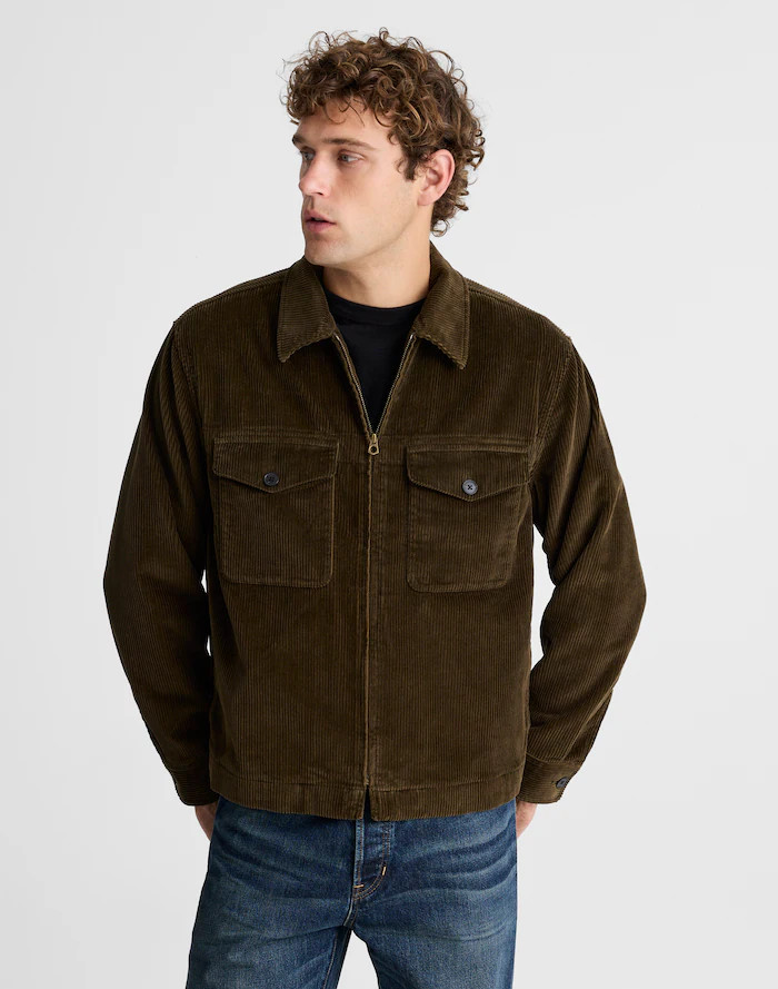 Zip-Front Jacket in Corduroy | Madewell