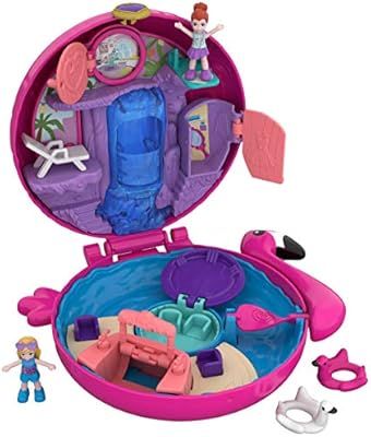 Polly Pocket Pocket World Flamingo Floatie Compact with Surprise Reveals, Micro Dolls & Accessori... | Amazon (US)