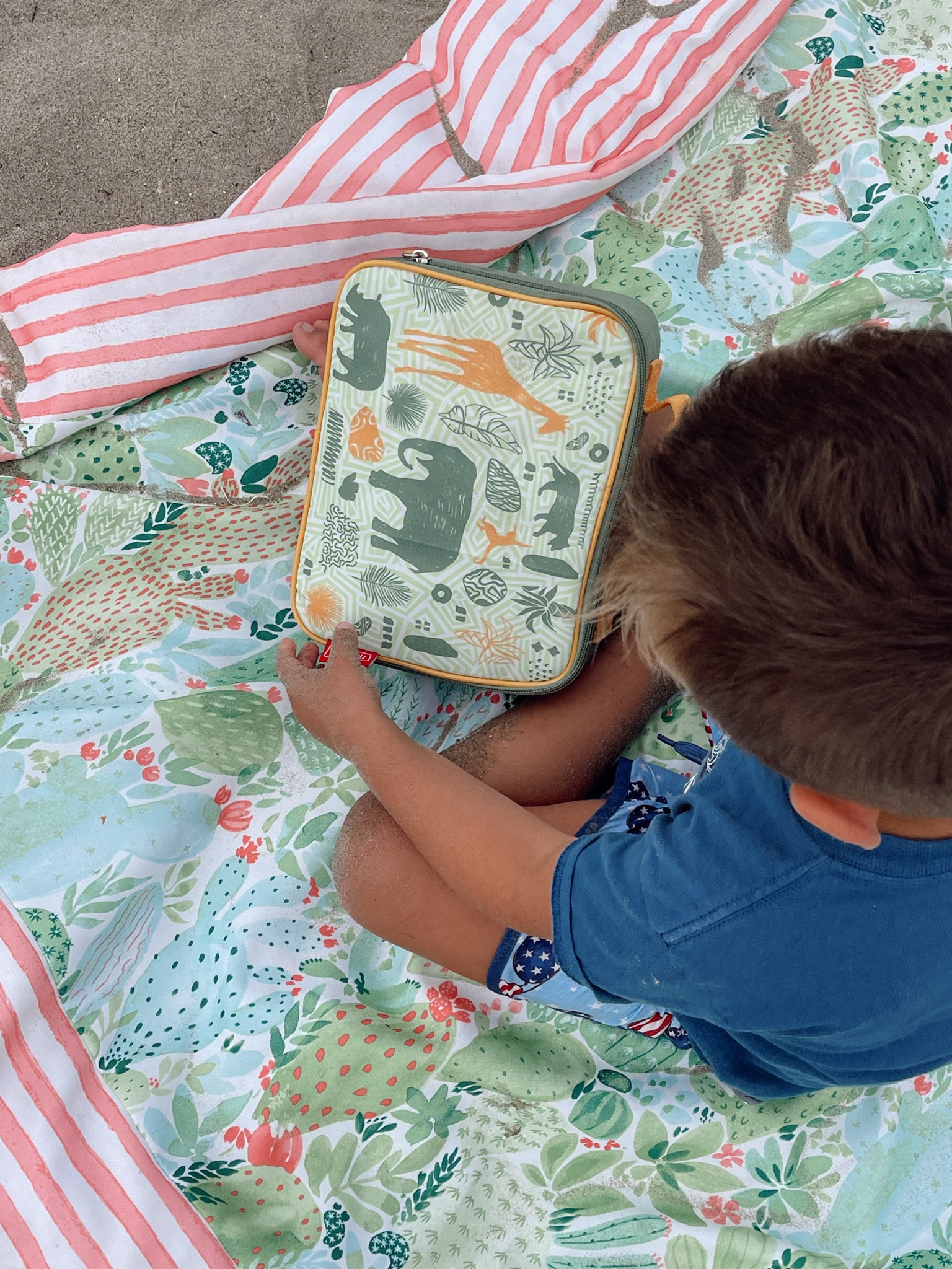 Beach day fun! 


Beach, beach toys, beach blankett