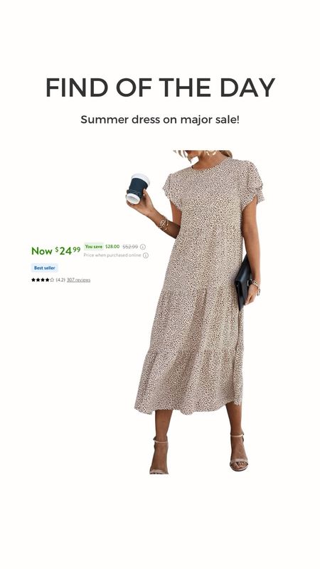 Super cute summer dress on sale from Walmart! 

#LTKsalealert #LTKstyletip