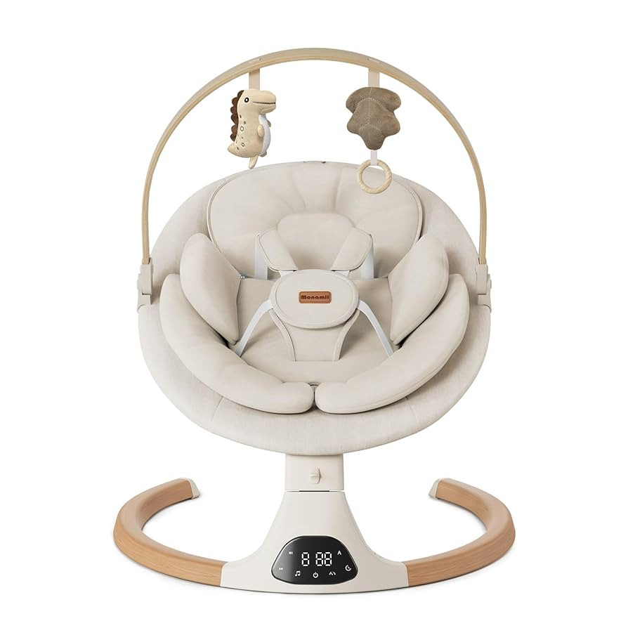 Baby Swings for Infants, Monamii Baby Swing, Infant Swing with 5 Speeds, 10 Lullabies, Electric S... | Amazon (US)