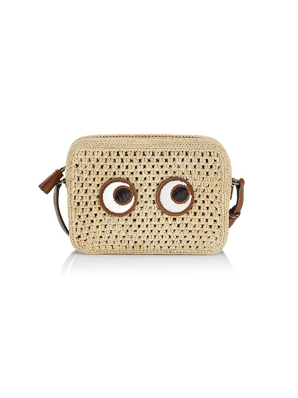 Anya Hindmarch Raffia Eyes Crossbody Bag | Saks Fifth Avenue