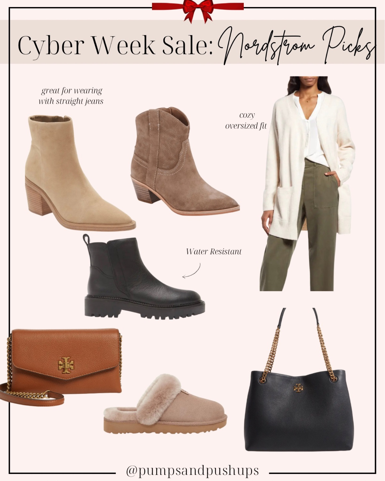 Nordstrom CyberWeek deals 

Boots true to size 
Sweater: oversized fit in xs 

#LTKCyberweek #LTKHoliday