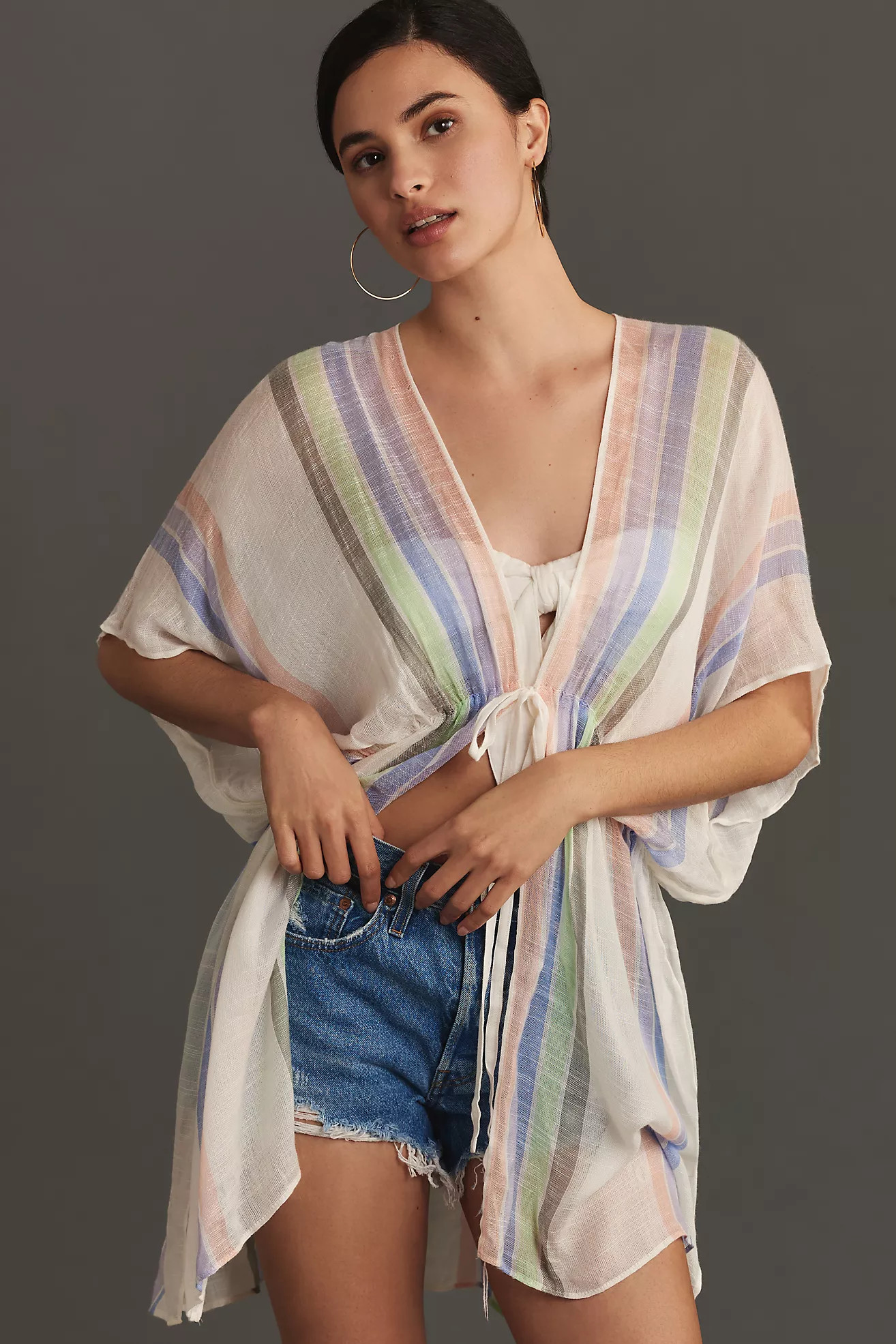 By Anthropologie Yarn Dye Striped Cardigan Sweater | Anthropologie (US)